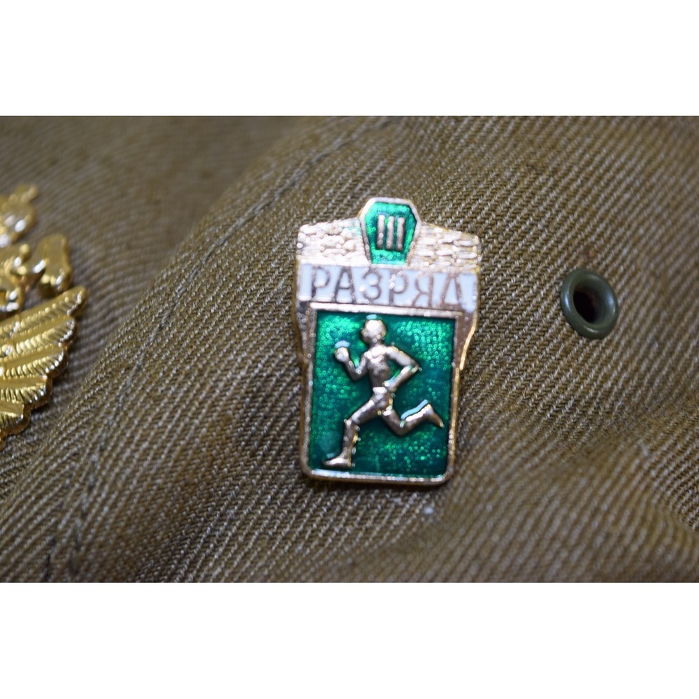 Soviet Russian Afghanka Hat Soldier Cap Military Hat 56 USSR + PINS - Picture 11 of 16